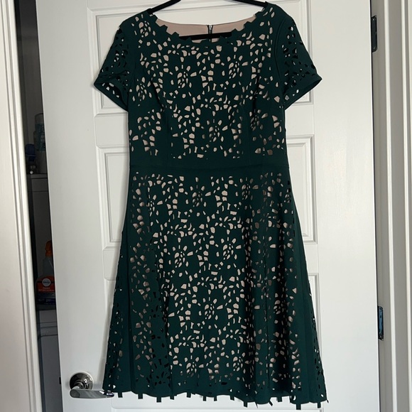 Green A Line Dress - Picture 2 of 5